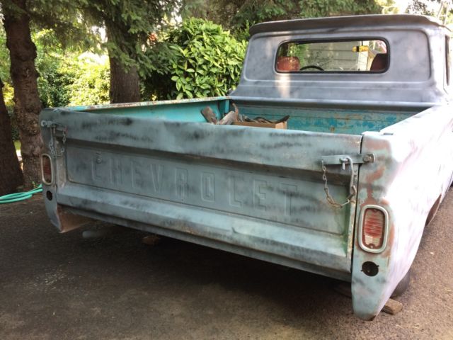 1963 chevy c-10 fleet side truck short bed not air ride bagged rat rod hot rod