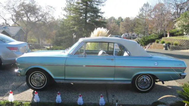 1963 chevy nova ss convertible 283/327 ci 4 speed