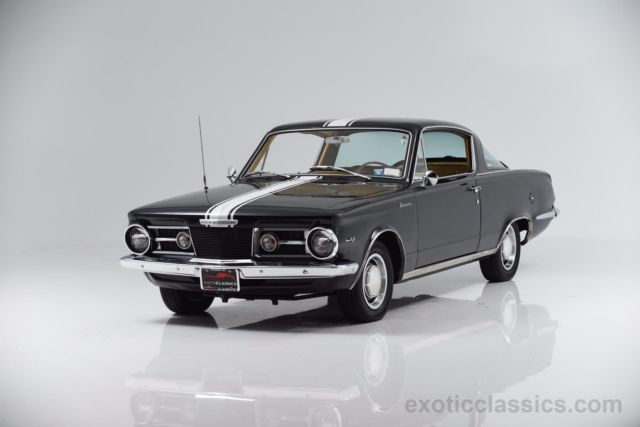 1965 plymouth barracuda fastback 43830 miles black 273ci v8 a