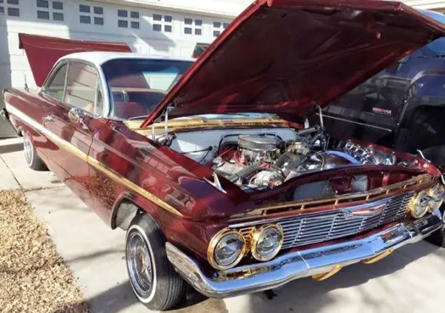 1961 chevrolet impala lowrider daytons 383 sbc 400 transmission