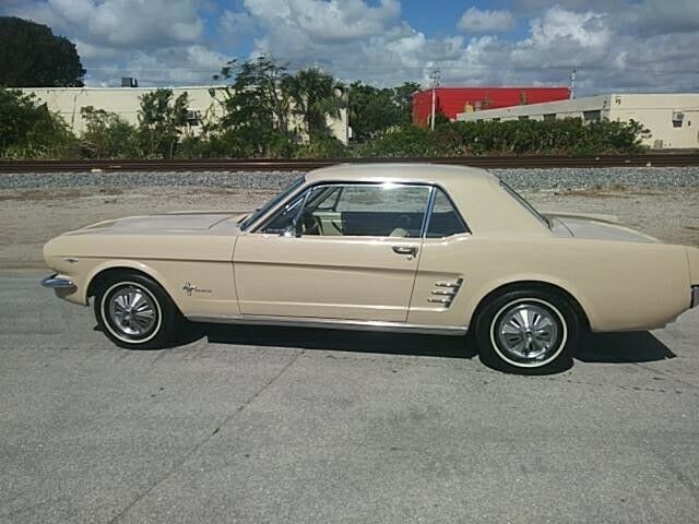 1966 ford mustang 2dr cpe 49,500 miles beige select