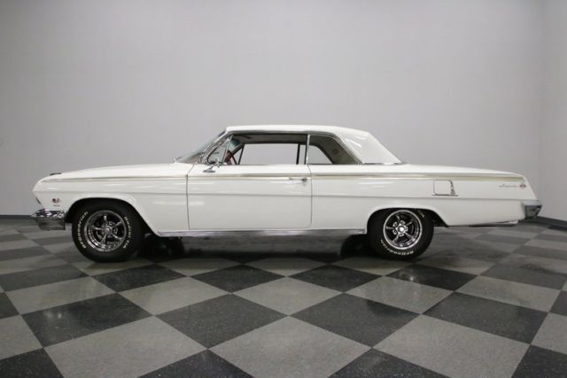 1962 chevrolet impala 409 33400 miles ermine white hardtop 409 v8 4 speed manual