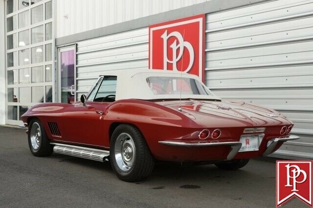1967 chevrolet corvette roadster 298 miles marlboro maroon