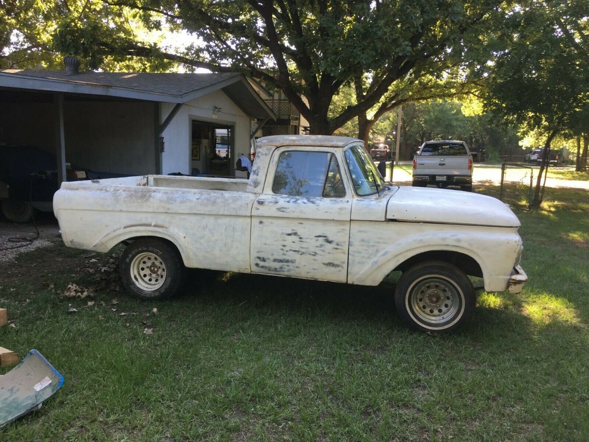 1963 ford unibody pickup, no engine or transmission