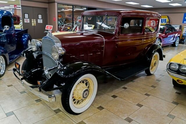 1932 chevrolet ba confederate sedan 9999 miles maroon