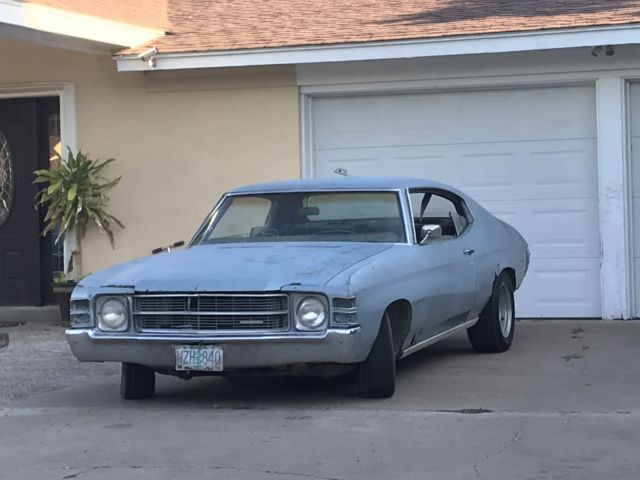 1971 chevelle runs and drives.. malibu 350 like 1972 and 1970 no reserve