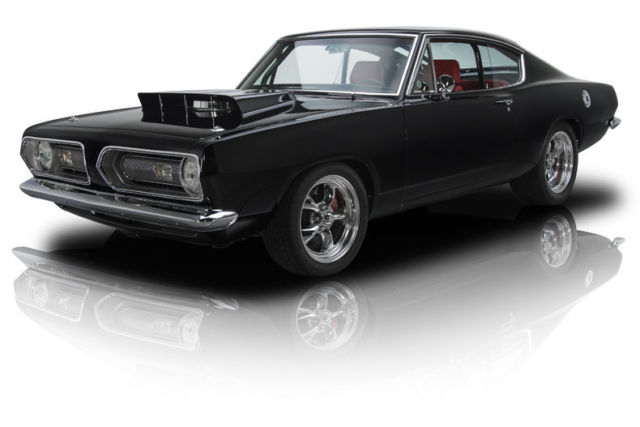 1968 plymouth barracuda 63 miles black fastback 572 v8 6 speed manual