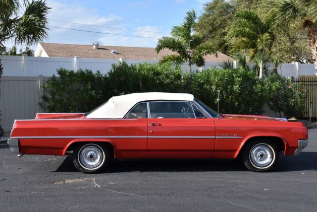 1963 oldsmobile dynamic 88 0 holiday red convertible 394c.i. automatic