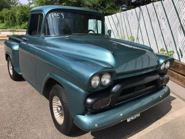 1959 gmc short bed step side v-8 automatic beautiful rust free truck from oregon