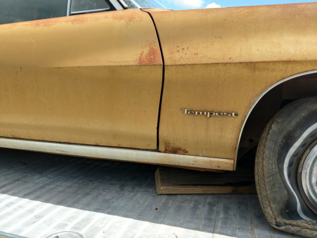 1970 pontiac tempest gto parts car, 6 cyl., a/c, radio delete, no title, parts