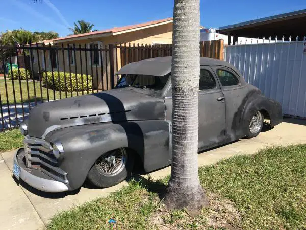 1948 chevy coupe hot rod / rot rod with airbags