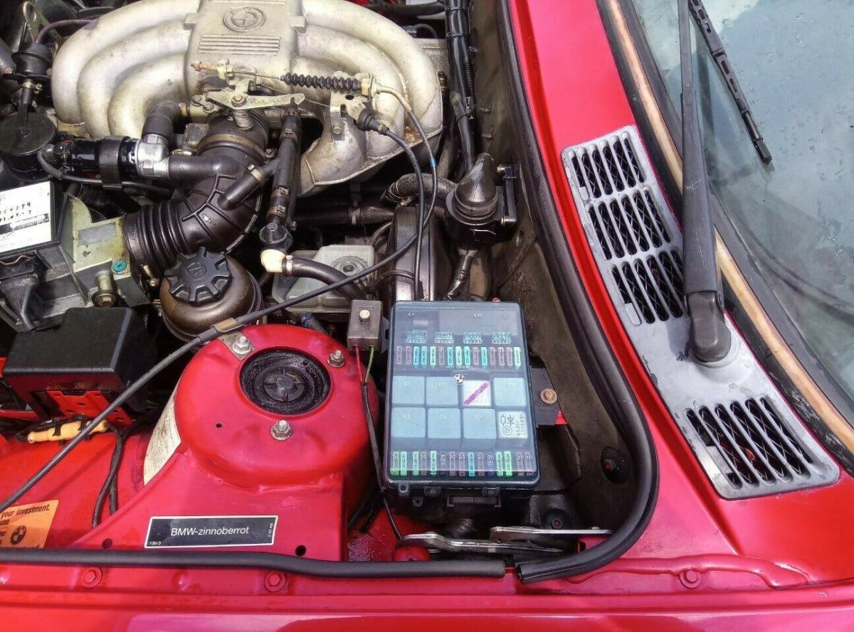 1987 bmw 325i convertible 157k miles needs motor work, red, orig owner