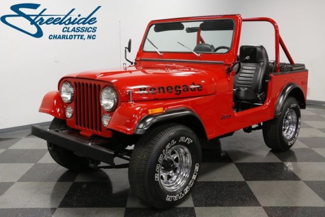 1978 jeep cj7 97886 miles autumn red jeep 304 v8 3 speed automatic