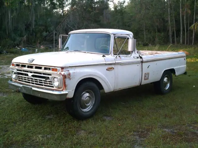ford f250 custom cab 1966 352 ci / green dot auto