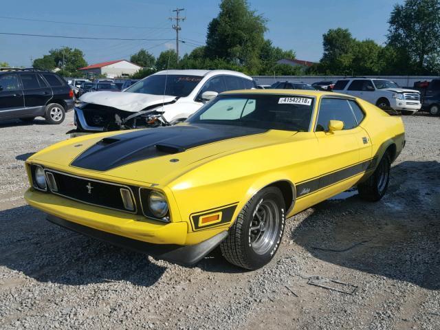 1973 ford mustang mach 1 mach 1 56472 miles yellow coupe 351 cleveland automati