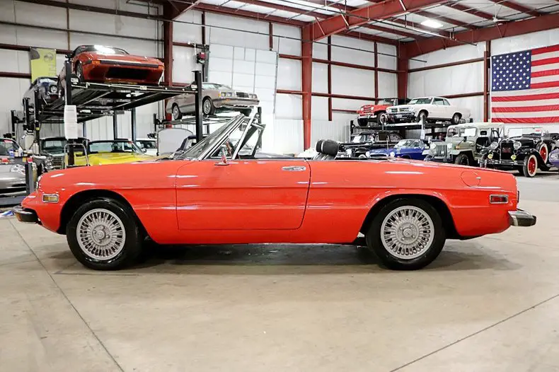 1974 alfa romeo spider 64122 miles alfa red hardtop 4-cylinder 5-speed manual