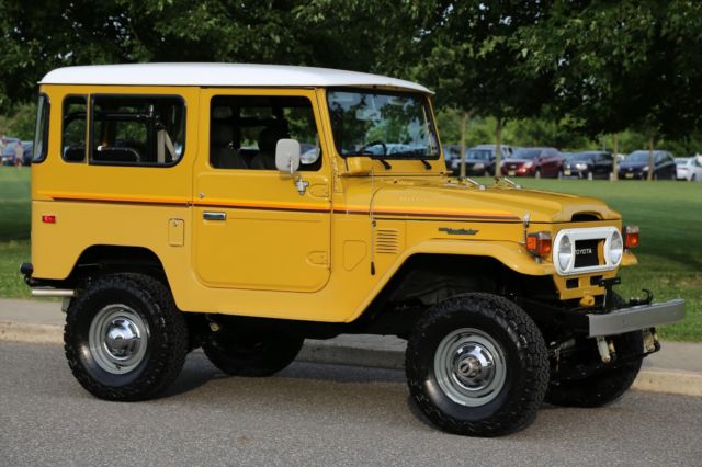1978 toyota land cruiser ht fj40 82k actual miles window sticker mint no reserve