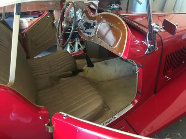 1952 mg td convertible rebuilt engine & transmission, leather, chromed radiator