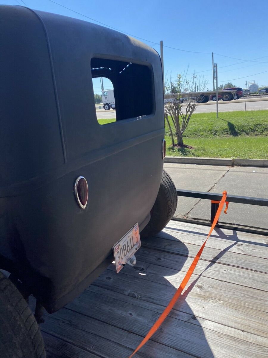 1928 ford model a sedan black rwd automatic rat rod