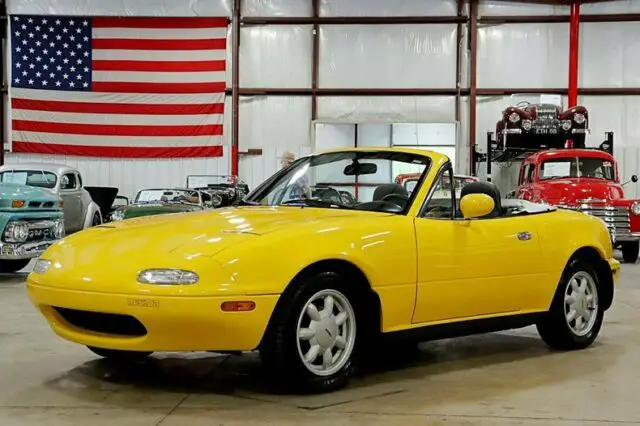 1992 mazda miata mx-5 71703 miles sunburst yellow convertible 1.6l l4 5-speed ma