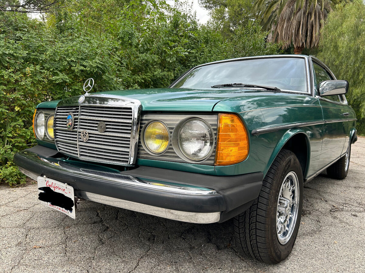 1984 300cd mercedes-benz turbo diesel coupe blue green metallic
