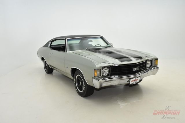 1972 chevrolet chevelle ss coupe 60114 miles silver 402ci manual