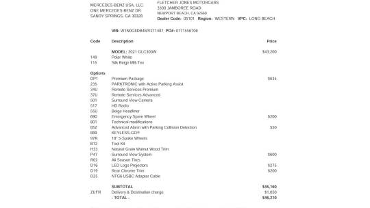 2021 Mercedes-Benz GLC