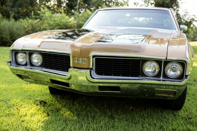 1969 oldsmobile 442...numbers matching...aztec gold with black interior