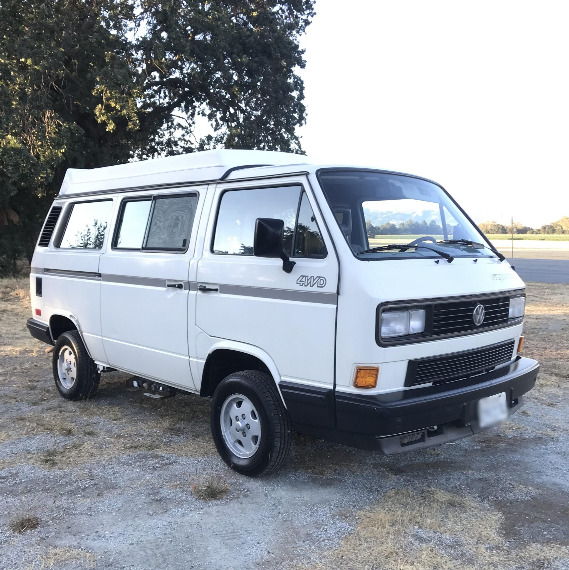 1989 volkswagen vanagon gl syncro camper 5-speed