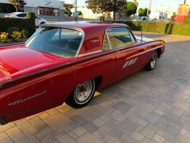 1963 ford thunderbird 390 v8 engine fully loaded great condition red on black