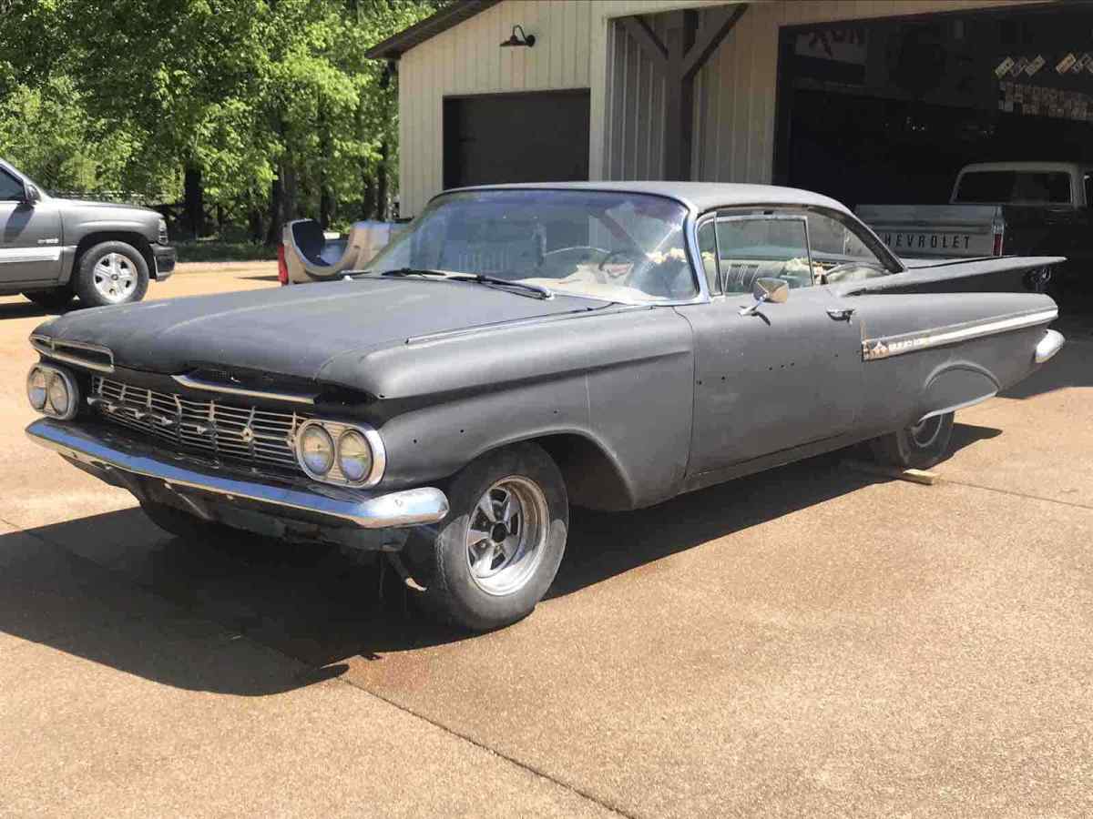 1959 chevrolet impala sedan black rwd manual hardtop