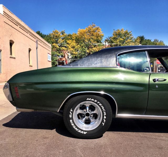 1971 chevy chevelle 454 fuel injected- olive green metallic
