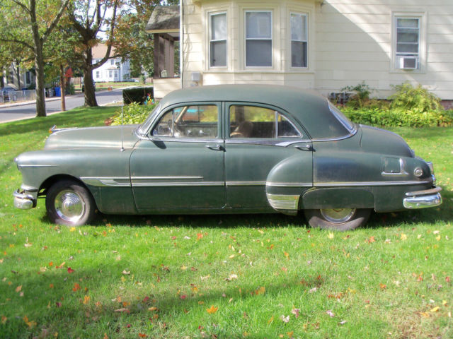 1952 pontiac chieftain deluxe 4 dr 50,418.9 original miles, "no reserve auction"