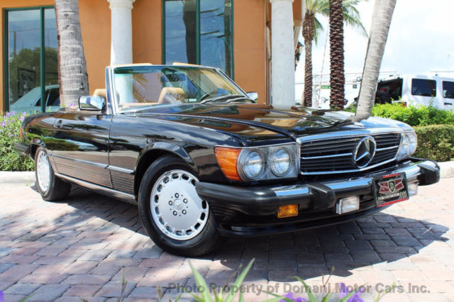 rare black 560sl! spectacular low original miles roadster #040 black #74 palomin