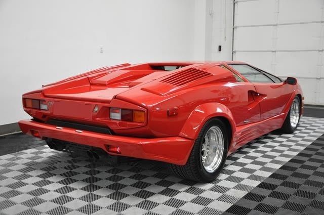 1990 lamborghini countach 25th anniversary rosso siviglia red tan lthr 852 miles