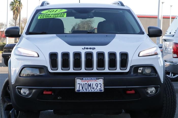 used 2017 jeep cherokee 4wd trailhawk merced, ca 95340 for sale in merced, california