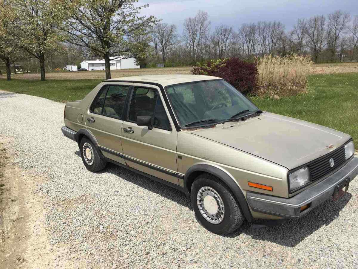 1986 volkswagen jetta sedan brown fwd manual gl