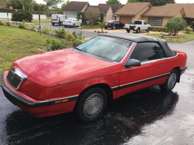 1992 chrysler lebaron lx convertible, rust free florida car, no reserve