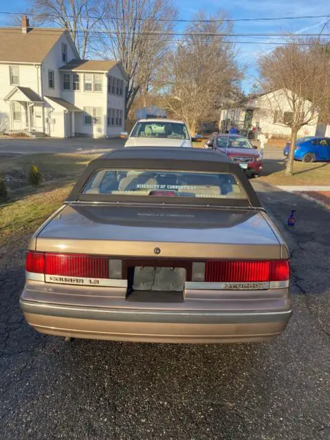 1989 mercury cougar sedan brown rwd automatic ls