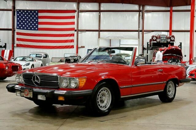 1983 mercedes-benz 380sl convertible 114287 miles red convertible 3.8l v6 automa