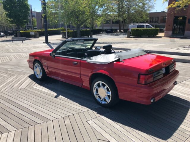 1993 ford mustang gt 5.0 convertible red foxbody cobra great shape no reserve