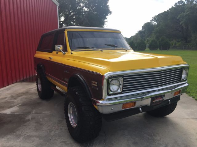 1972 chevrolet k5 blazer lifted big block cheyenne wood-grain trim trades