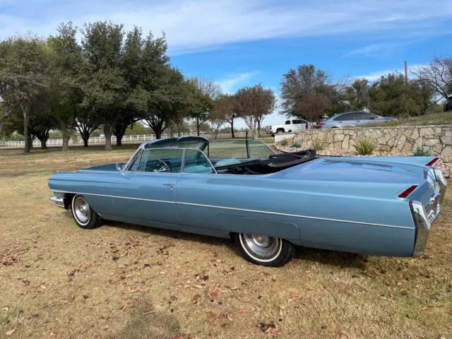 1964 cadillac coupe deville convertible convertible blue rwd automatic coupe