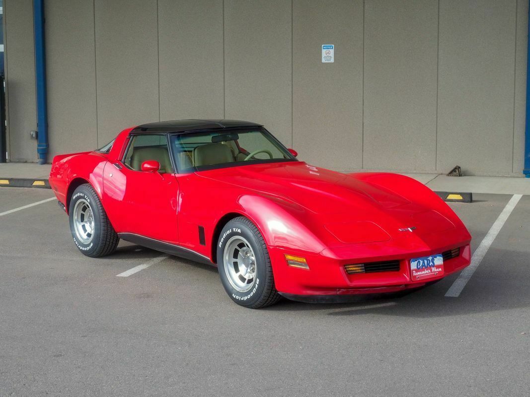 350 v8 4-speed manual red