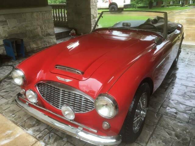 1961 austin-healey 3000 mk i 67000 miles red convertible i6 3.0l manual