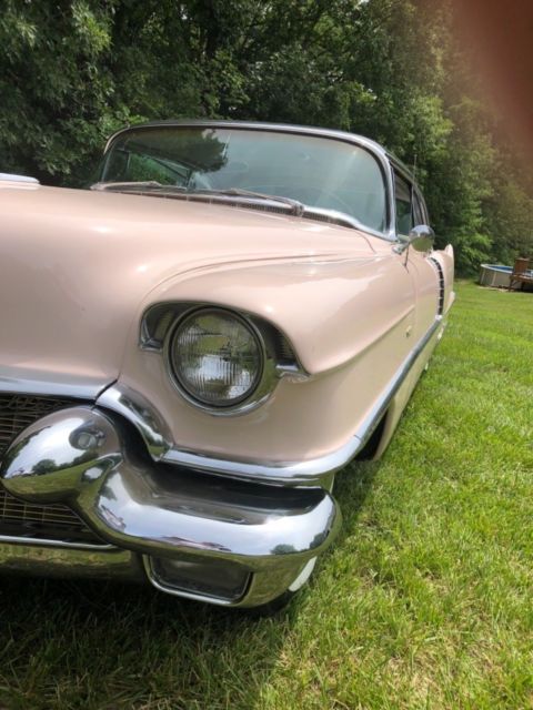 1956 classic cadillac 2 dr coupe nice car rare color - mountain laurel 365 v8 ps