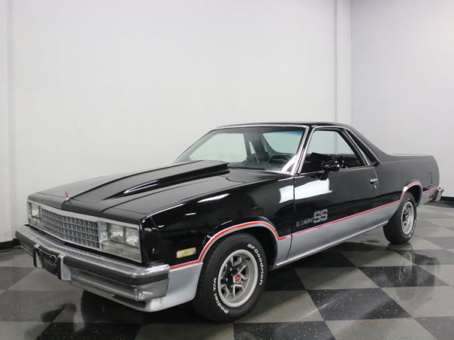 very clean el camino w/ great look! a/c, ps, pb w/ frt disc, pwr windows/locks
