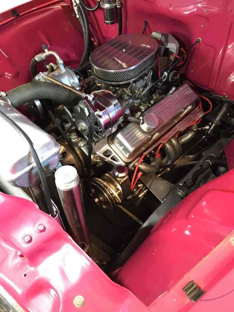 1956 ford f100 red rwd automatic custom