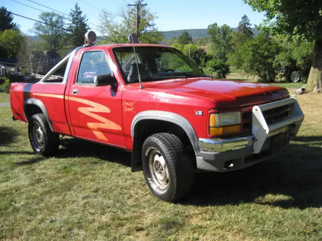 1991 dodge dakota sport standard cab pickup 2-door 5.2l 318 v8 truck w/ hitch
