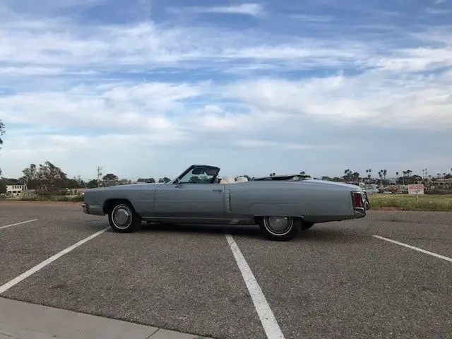 1972 cadillac eldorado fleetwood, ice blue firemist, cadillac white interior